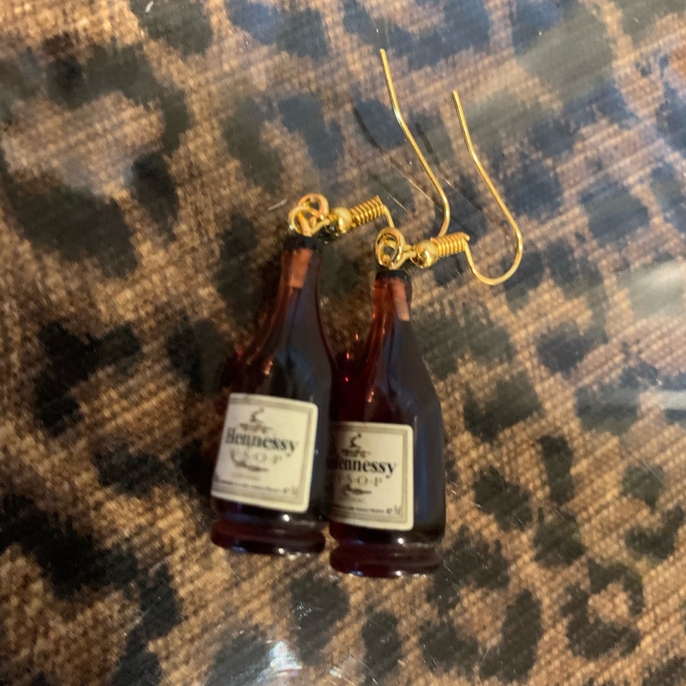 Hennessy Earrings!!! So fun life of the party!